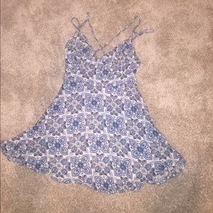 strappy lulu’s patterned dress